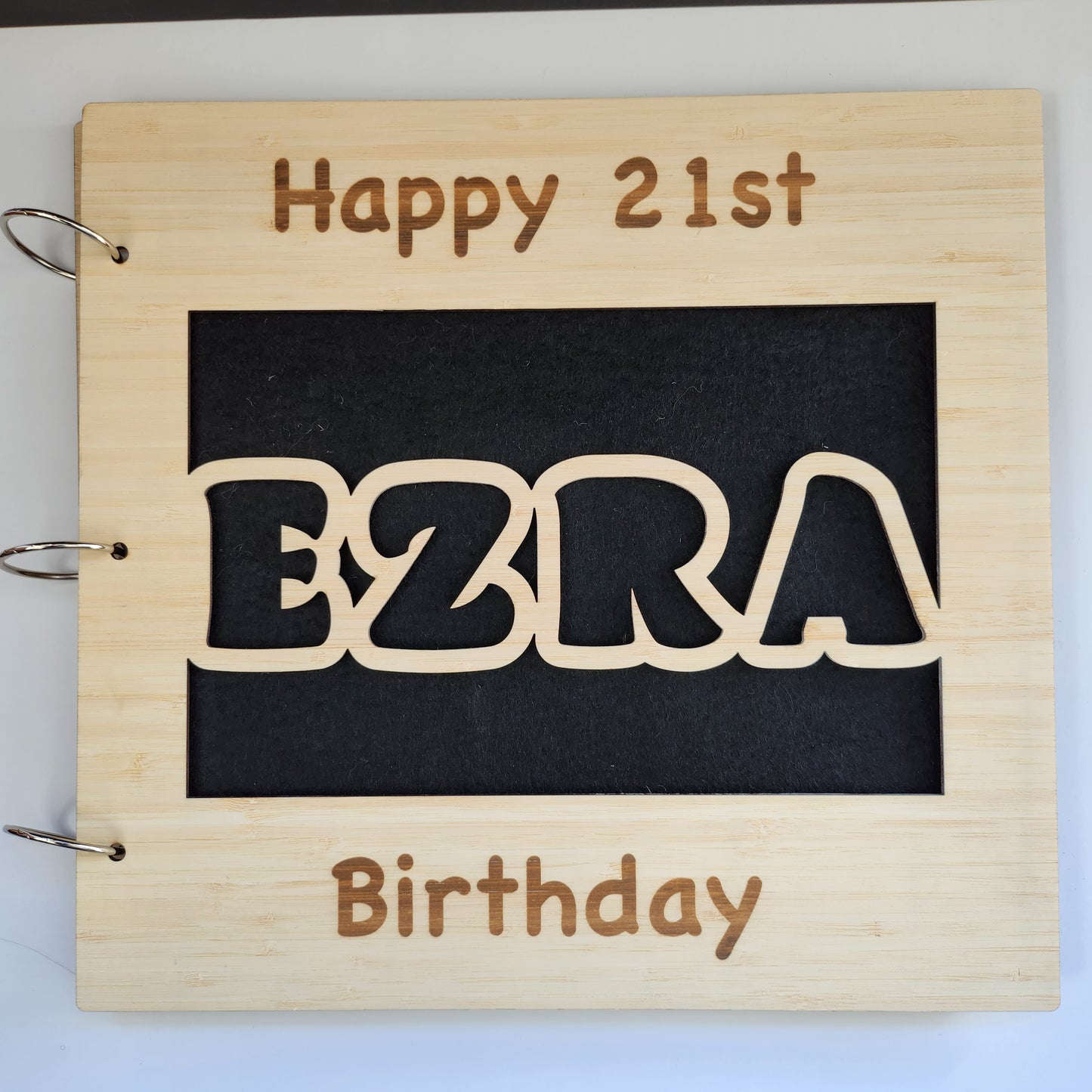 Personalised Wooden Scrapbook