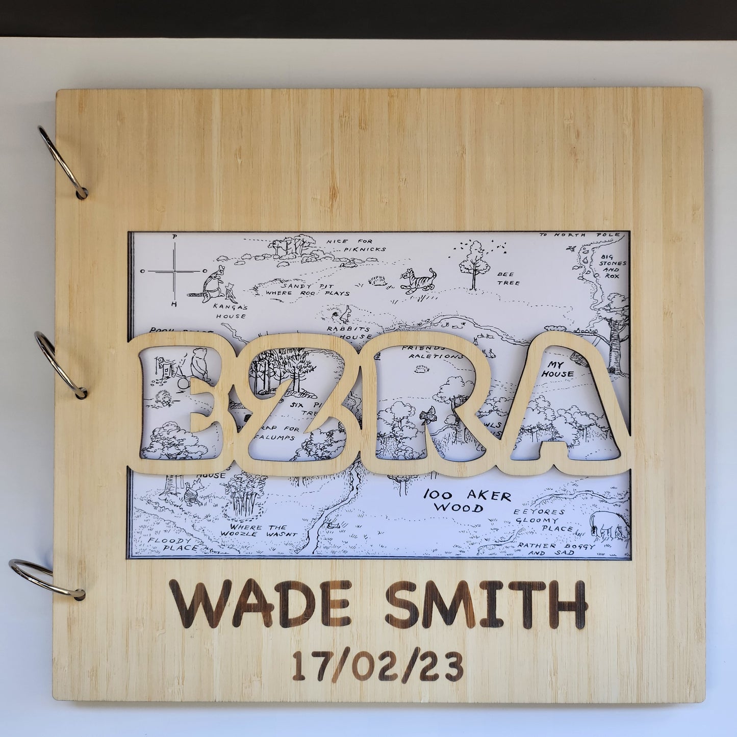 Personalised Wooden Scrapbook