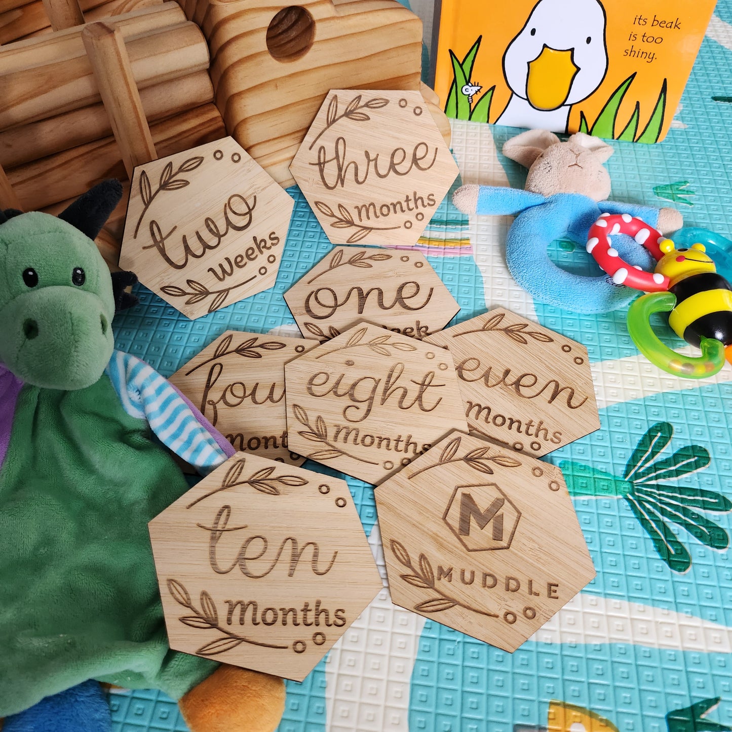 Newborn Milestone Tiles