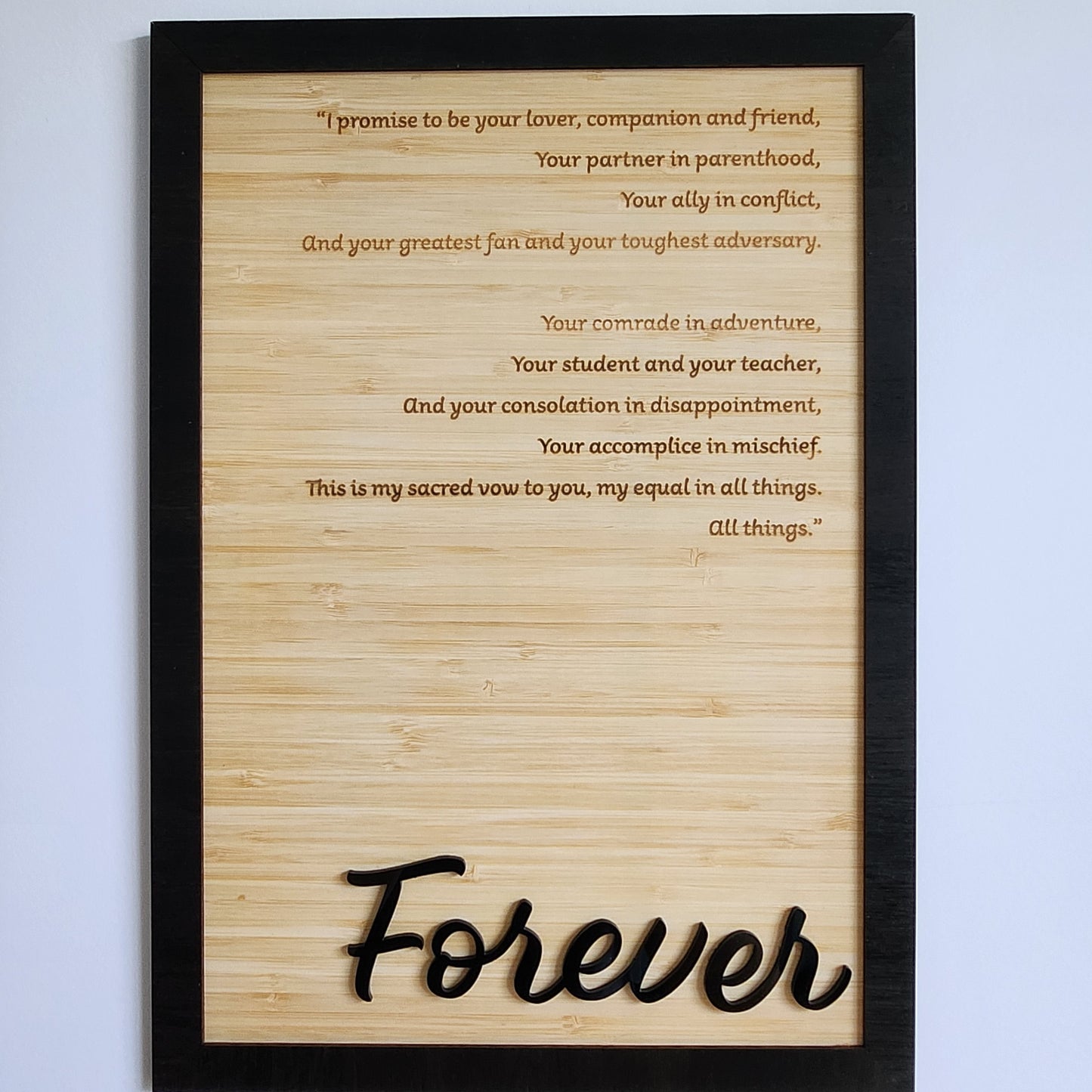 Marriage Vows Wall Art