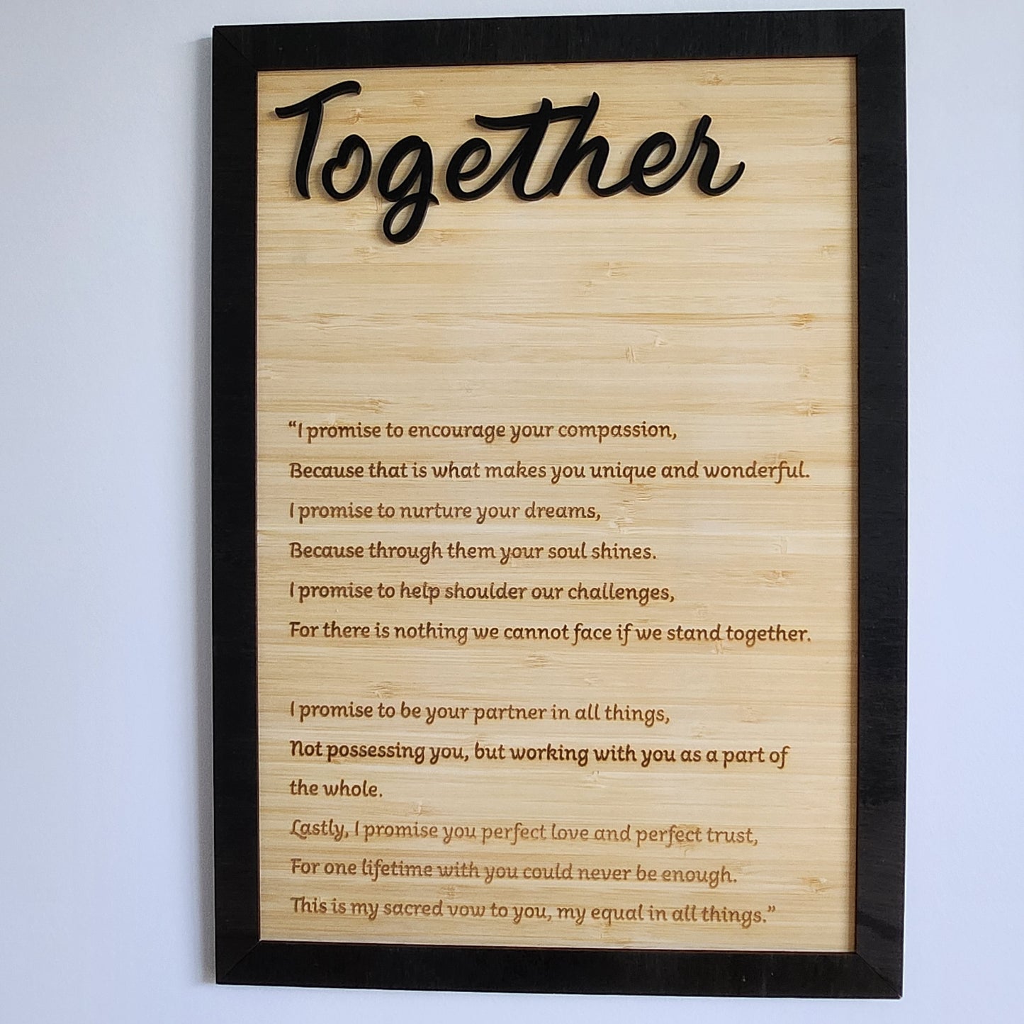 Marriage Vows Wall Art