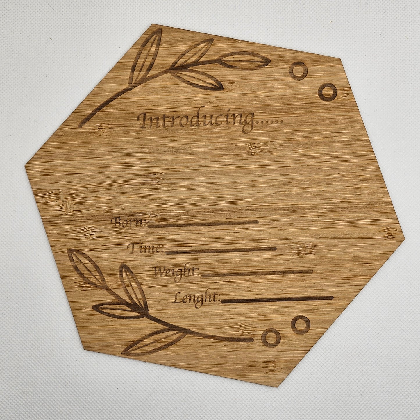 Birth Announcement Plaque