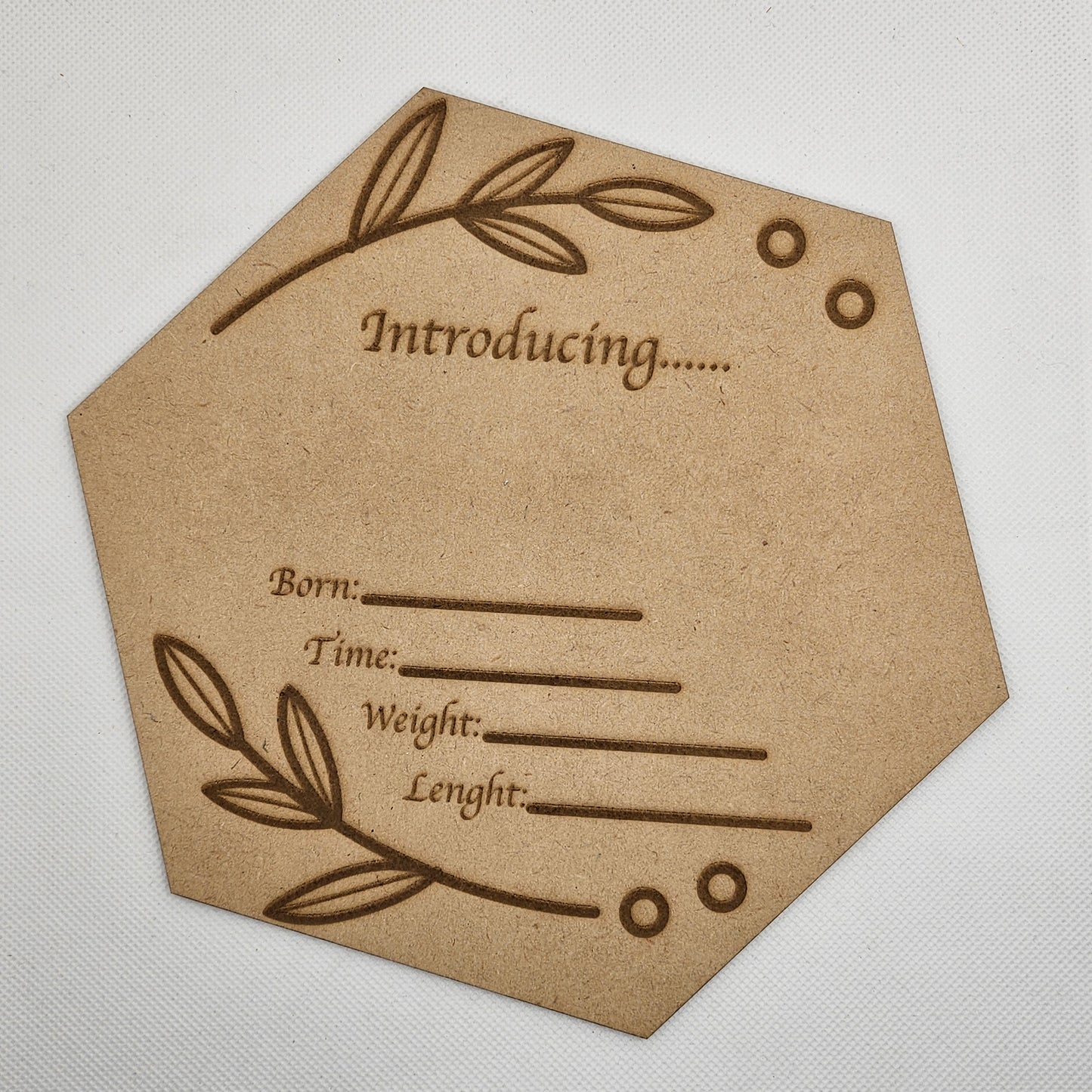 Birth Announcement Plaque