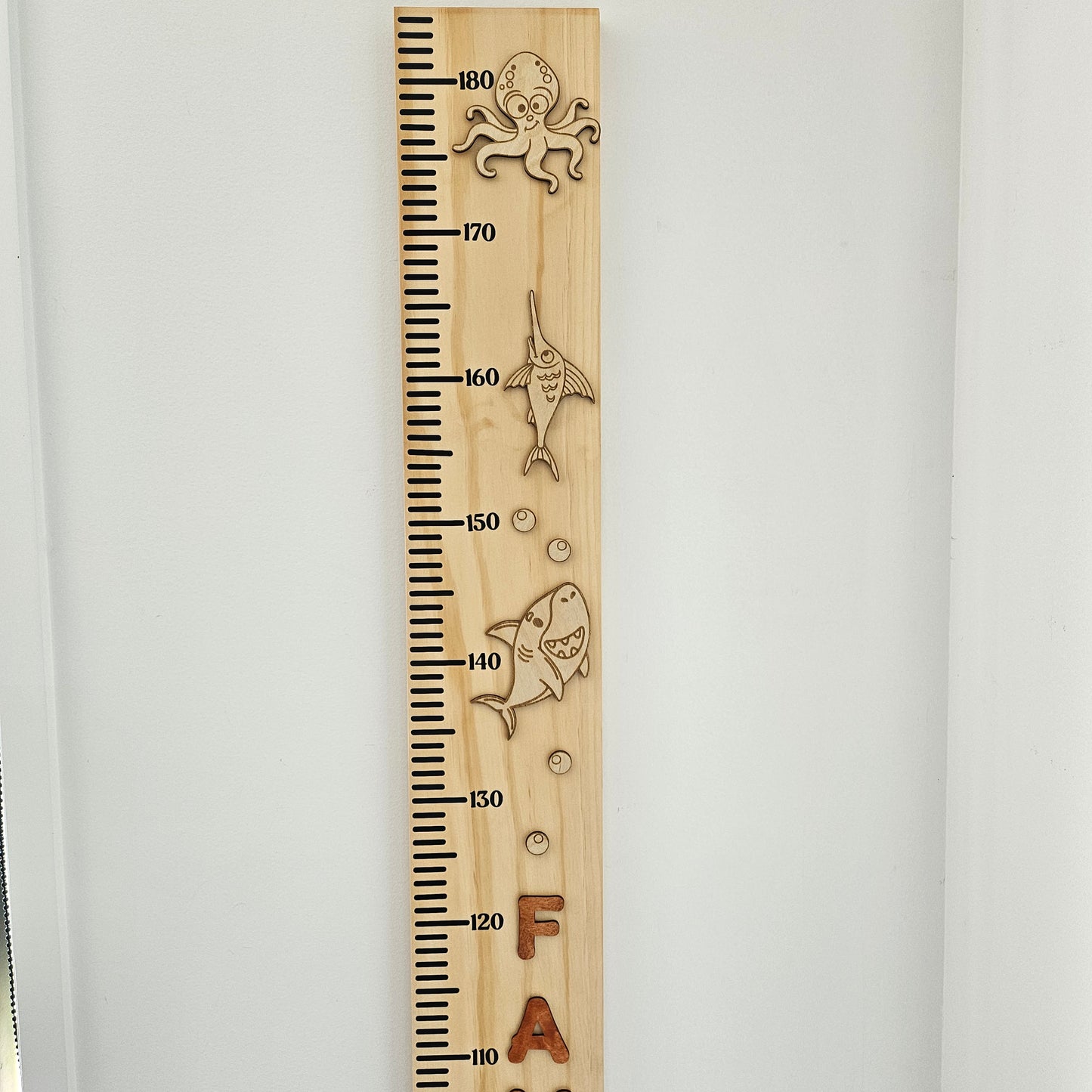 Under The Sea Wooden Height Chart
