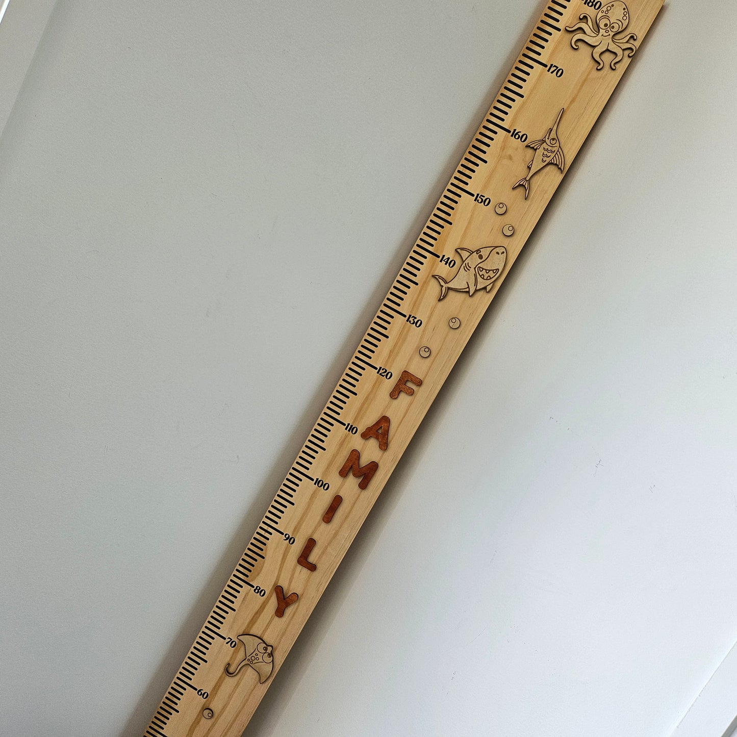 Under The Sea Wooden Height Chart