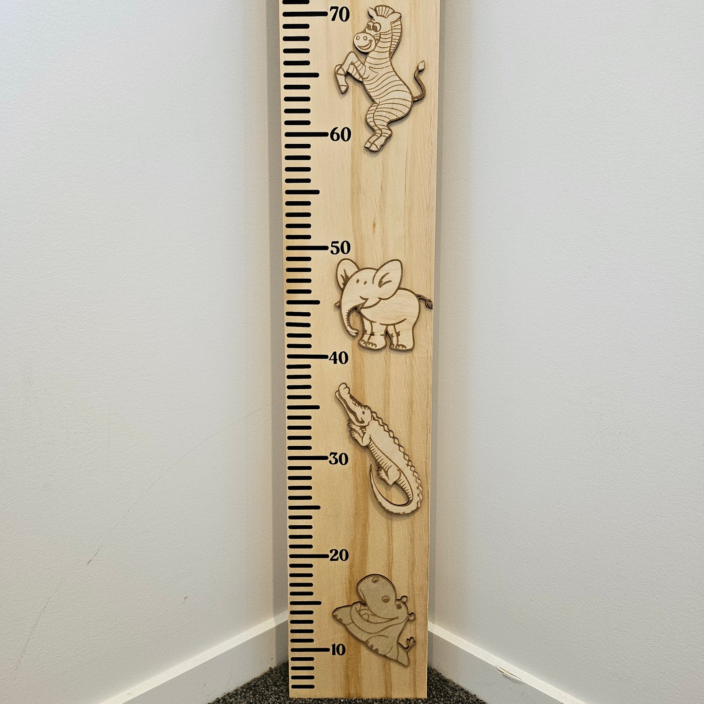 Jungle Wooden Height Chart