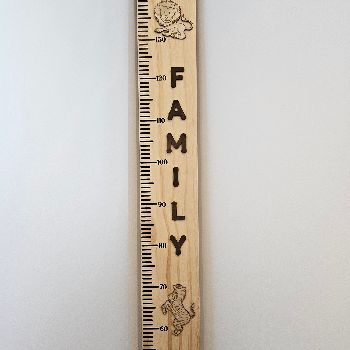 Jungle Wooden Height Chart