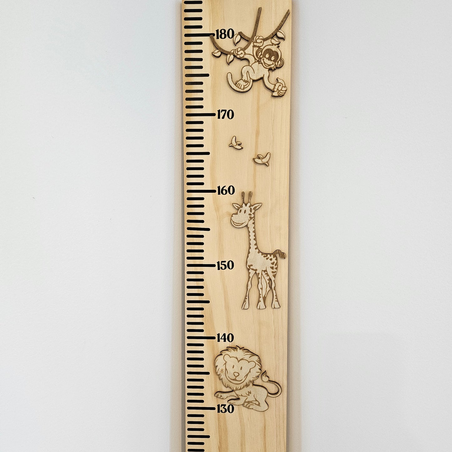 Jungle Wooden Height Chart