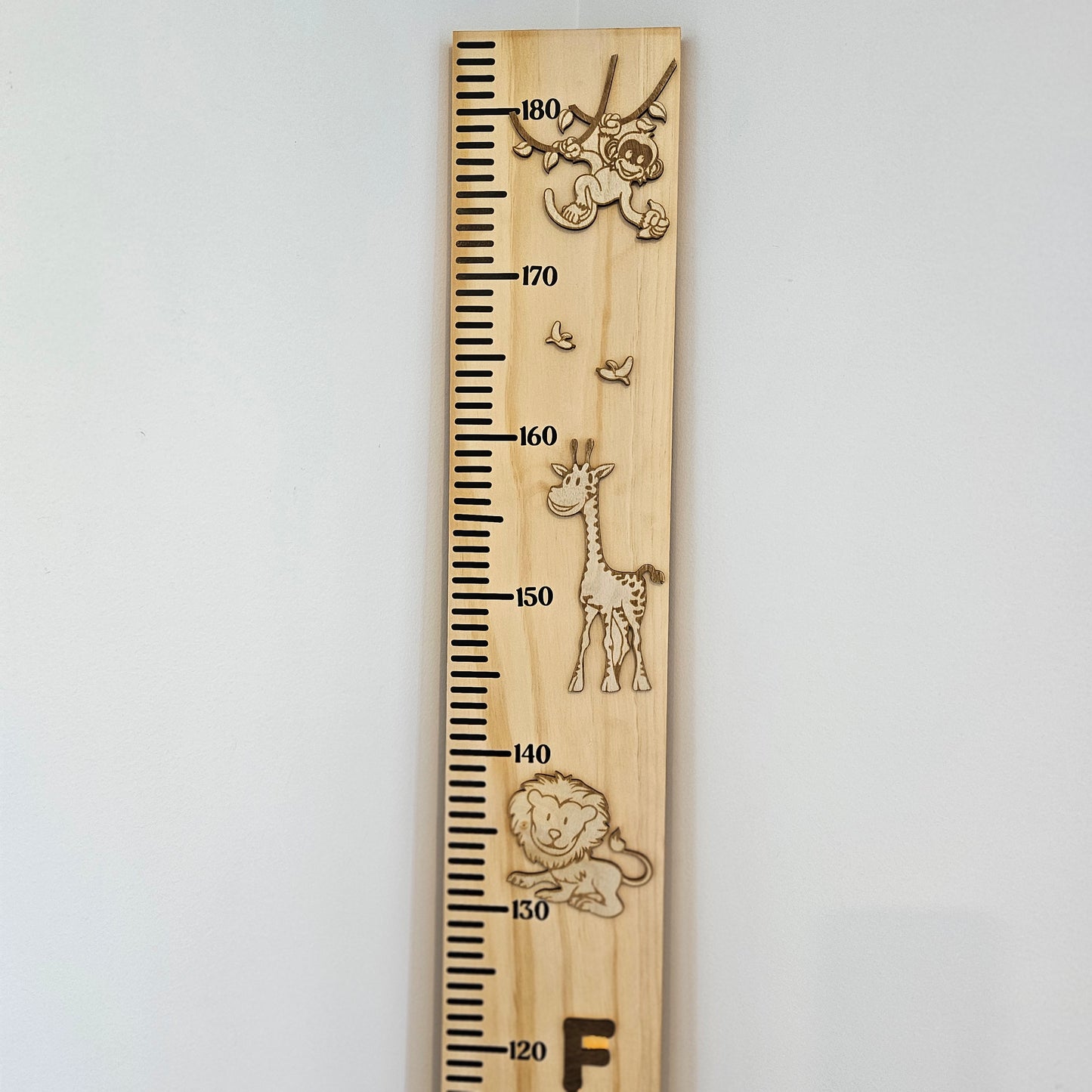 Jungle Wooden Height Chart