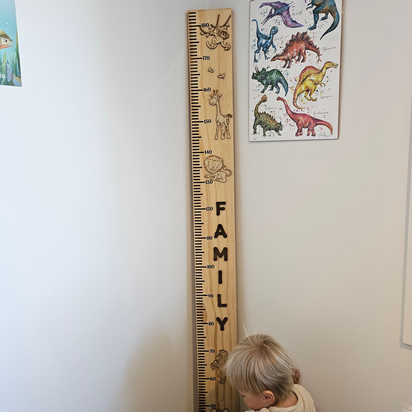Jungle Wooden Height Chart