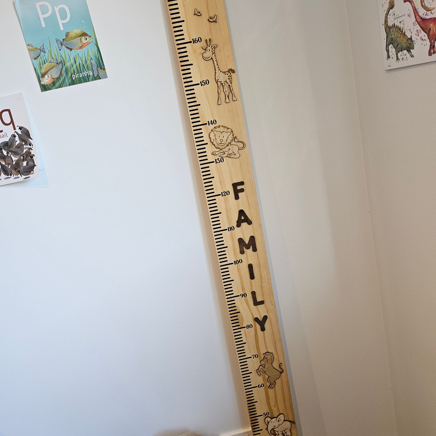 Jungle Wooden Height Chart