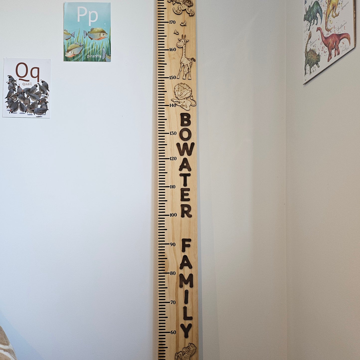 Jungle Wooden Height Chart