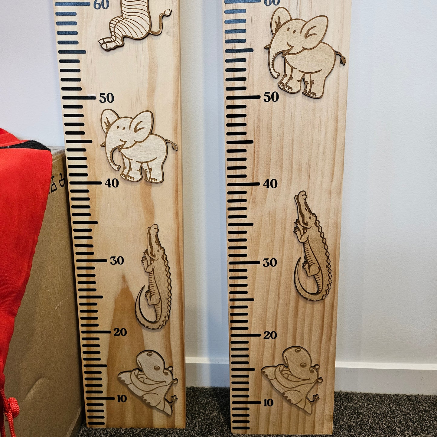 Jungle Wooden Height Chart