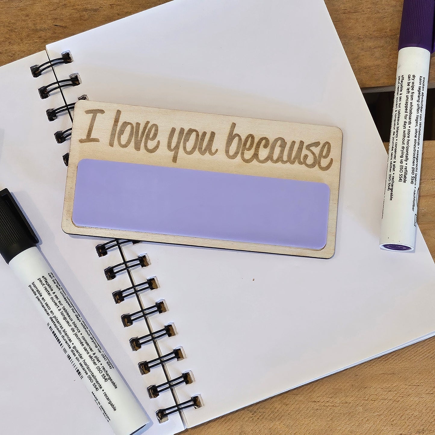 I love you because Fridge Magnet