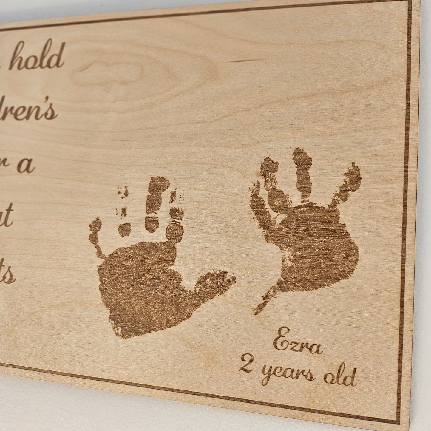 Personalised Hand Print Sign
