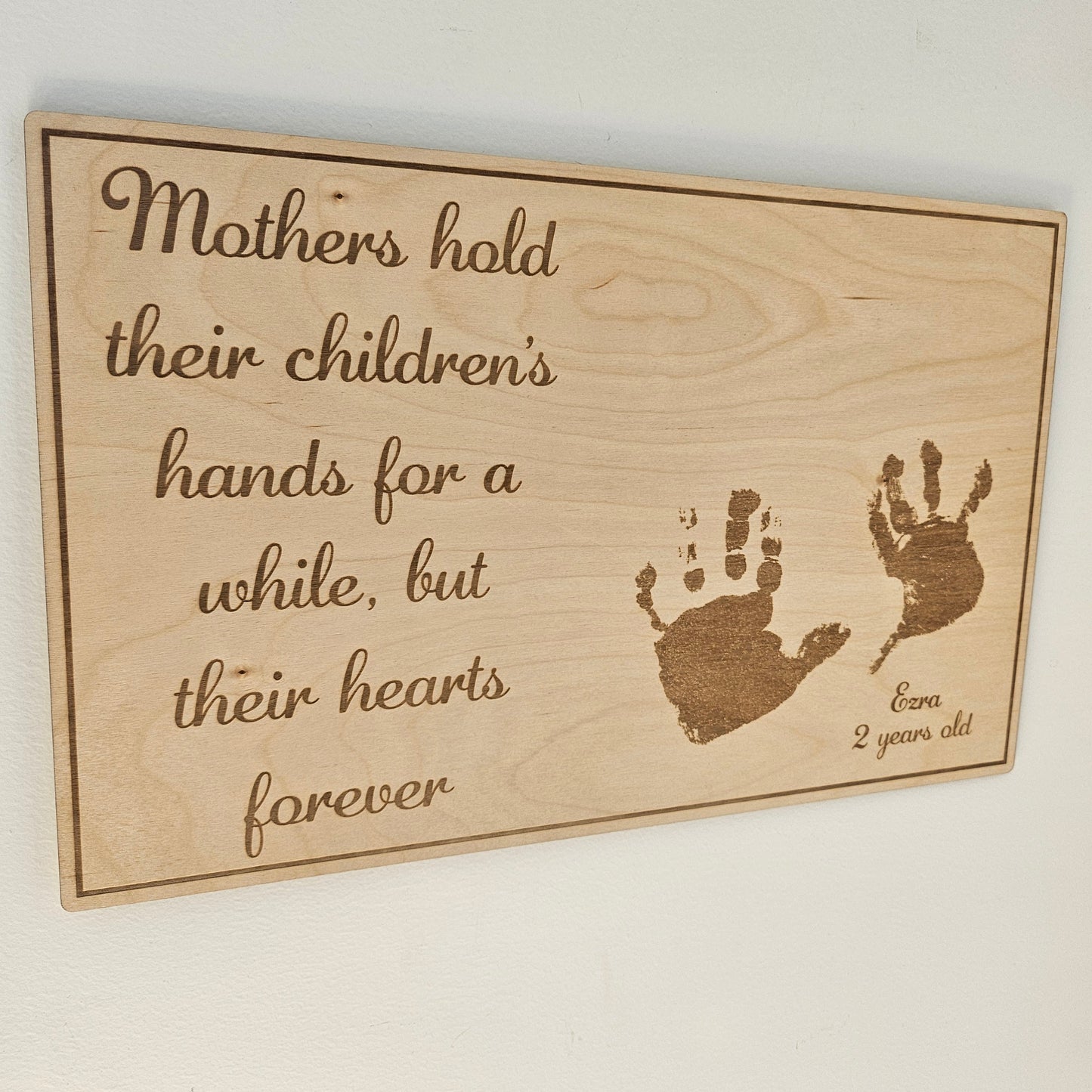 Personalised Hand Print Sign
