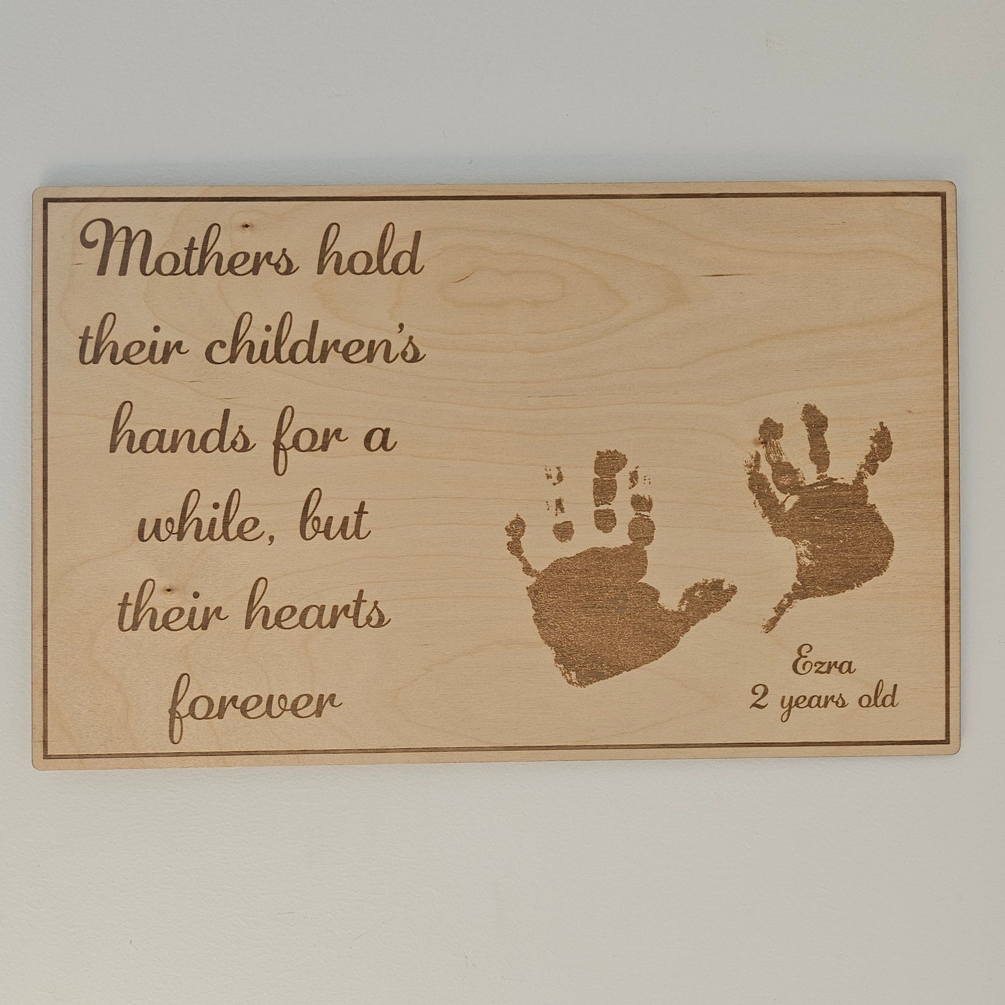 Personalised Hand Print Sign