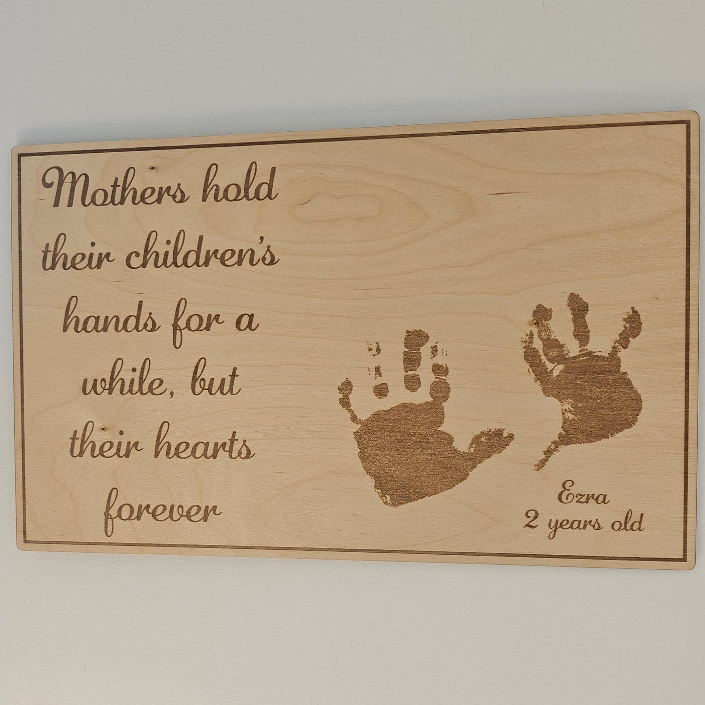 Personalised Hand Print Sign