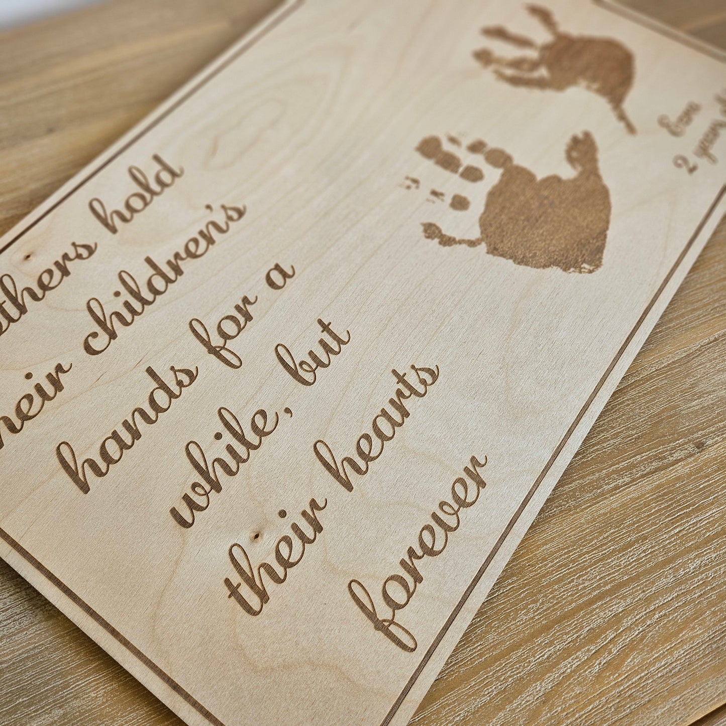 Personalised Hand Print Sign