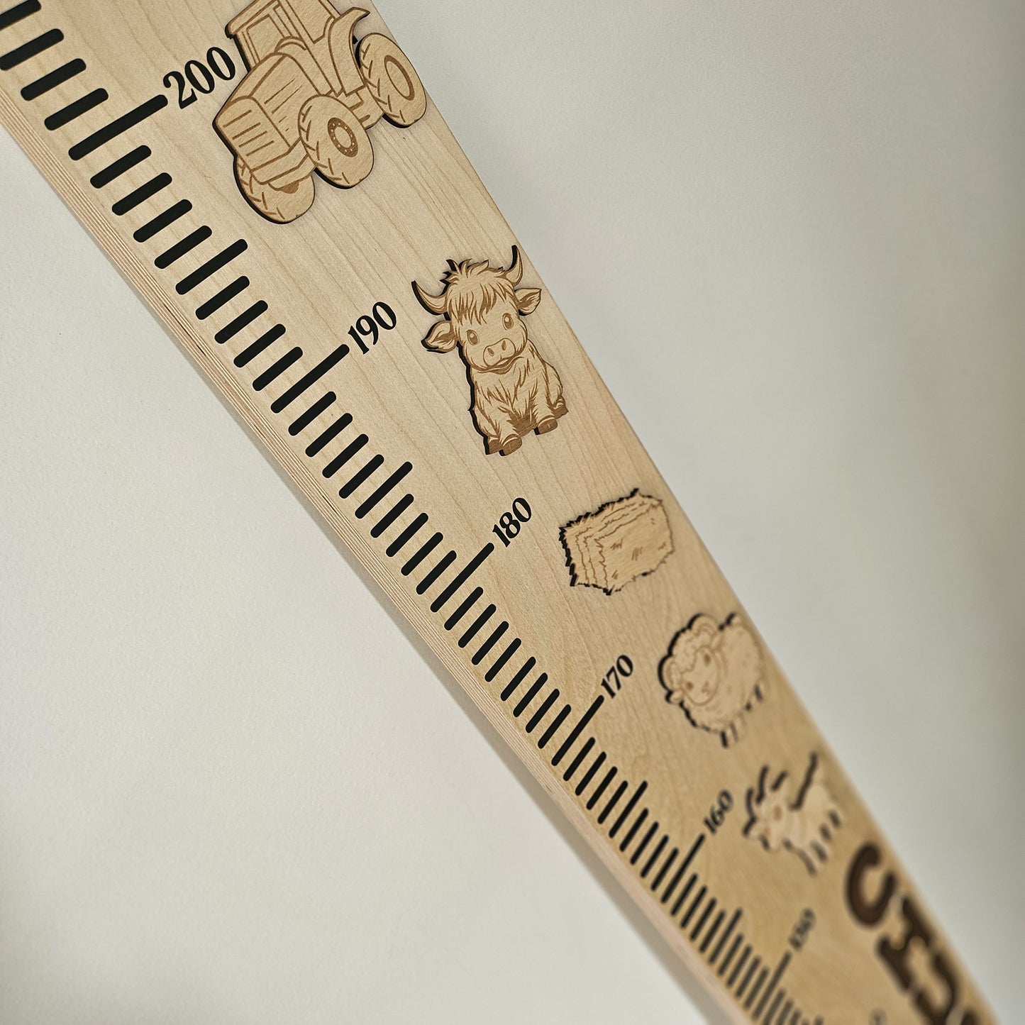 Farm Wooden Height Chart