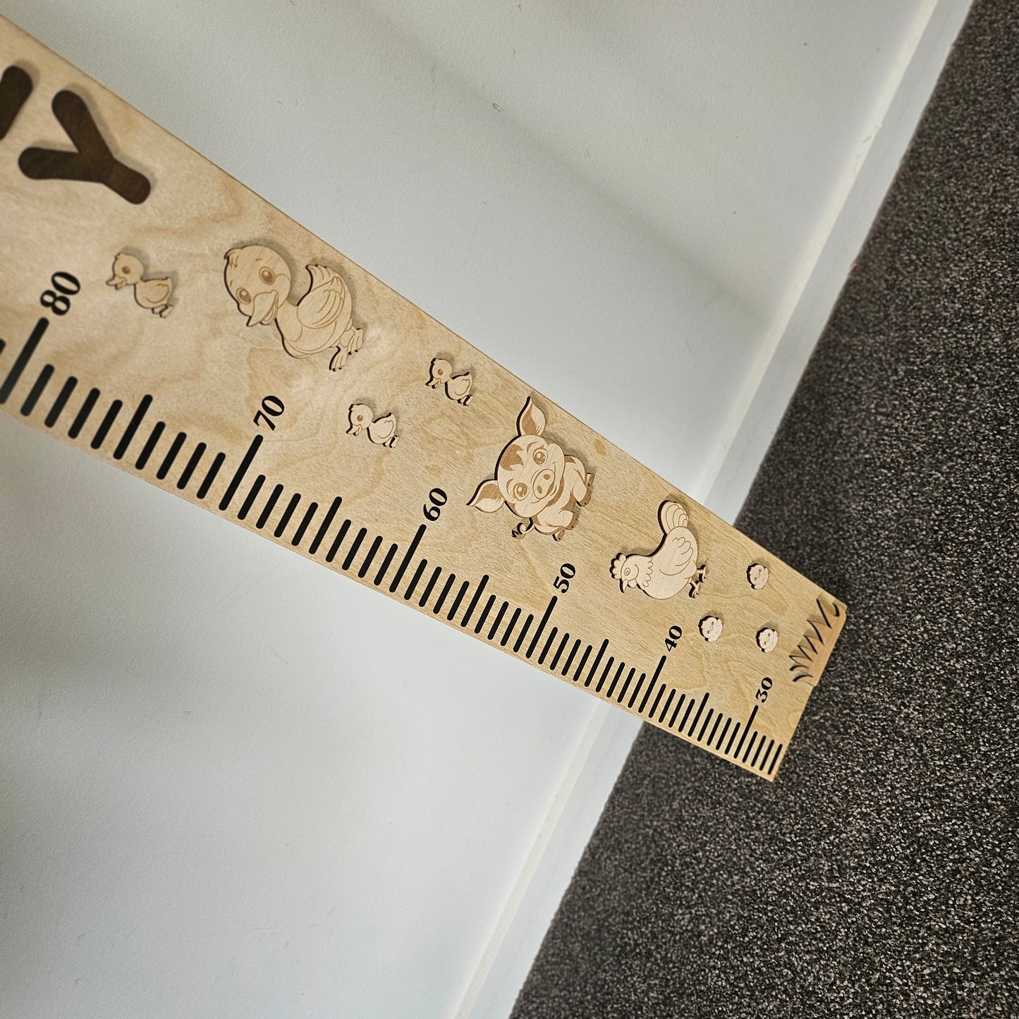Farm Wooden Height Chart