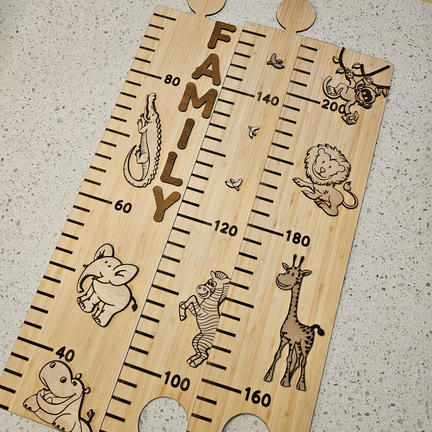 Jungle Puzzle Height Chart