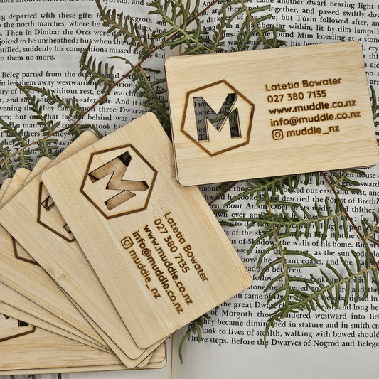 Personalised Wooden Business Cards