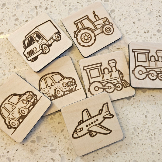 Personalised Wooden Matching Tiles