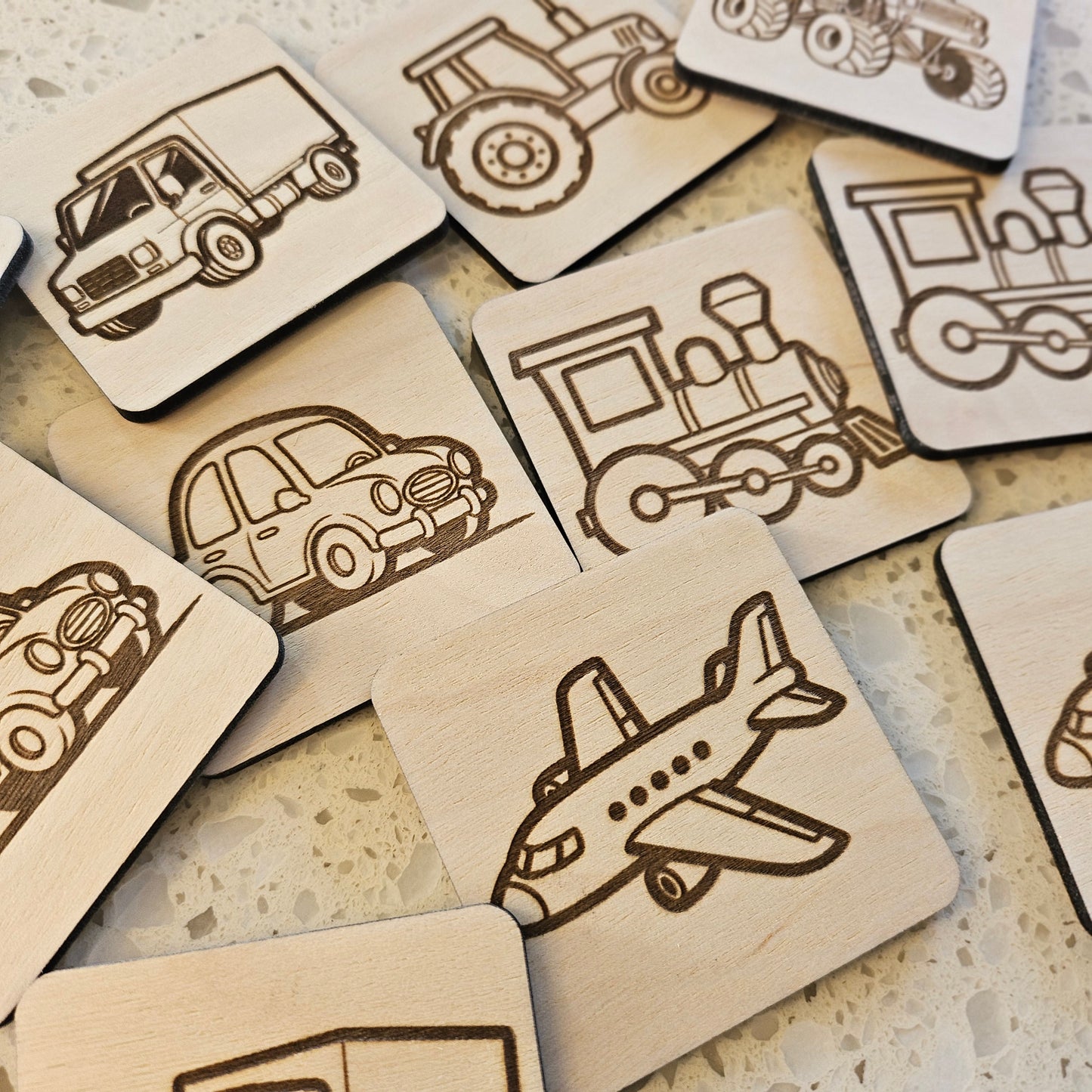 Personalised Wooden Matching Tiles