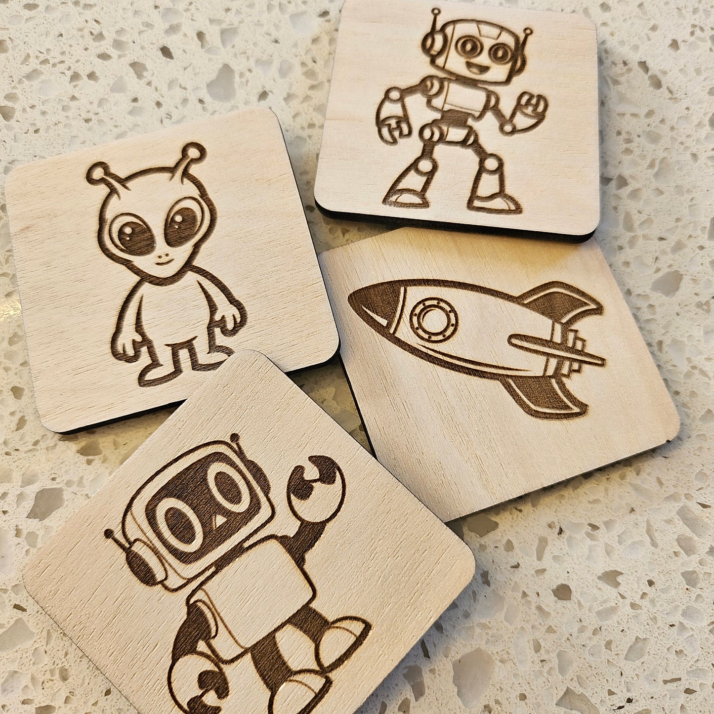 Personalised Wooden Matching Tiles