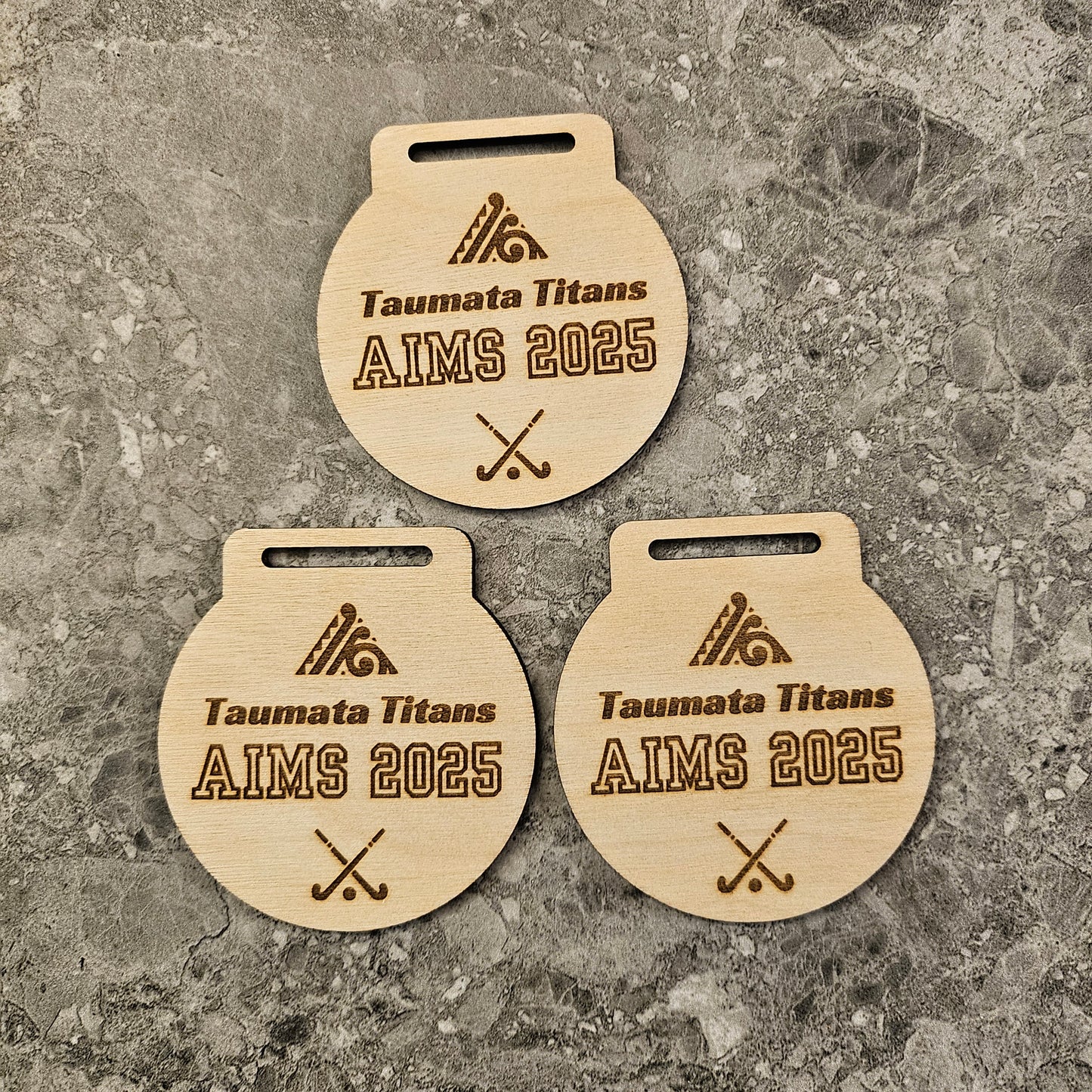 Customisable Wooden Medals