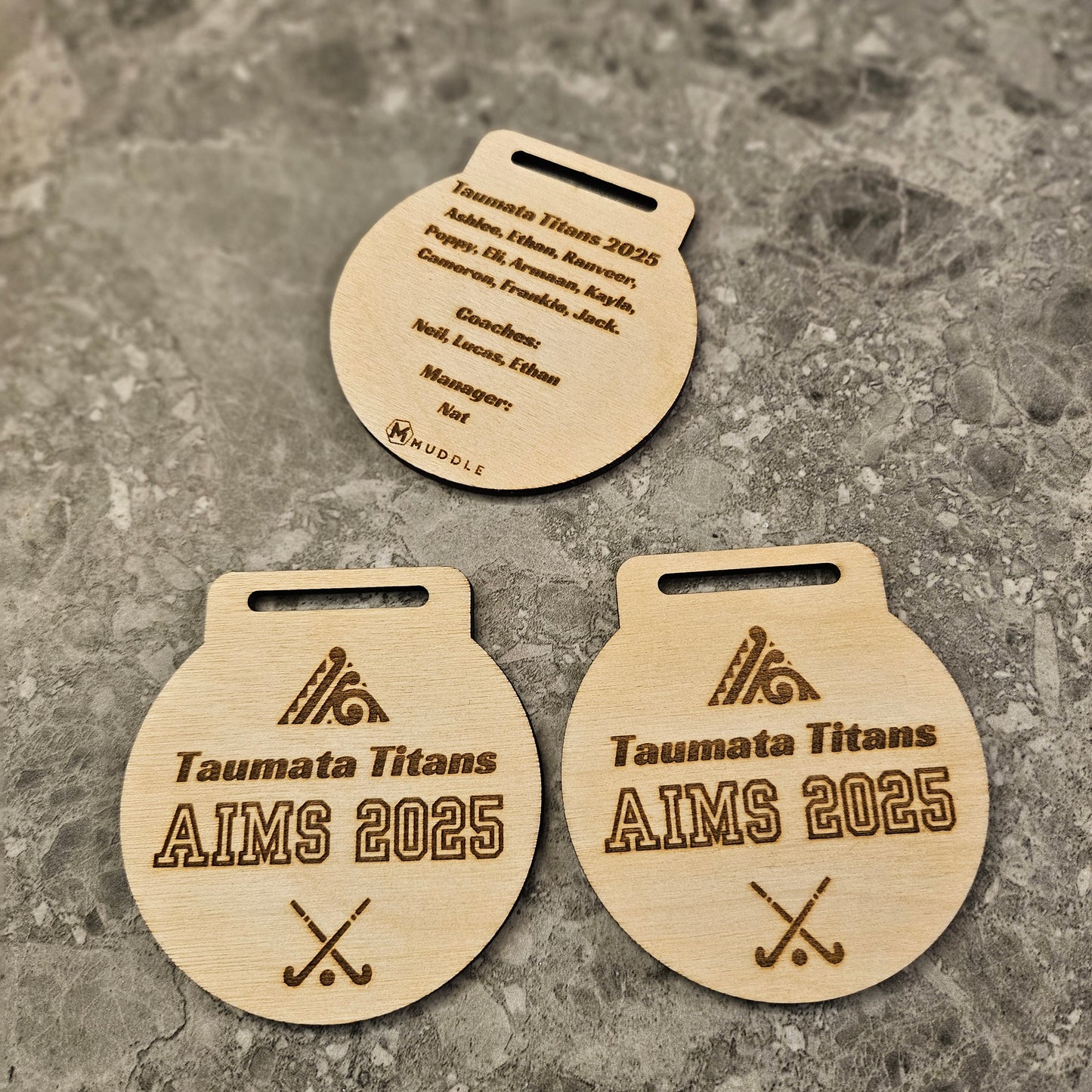 Customisable Wooden Medals