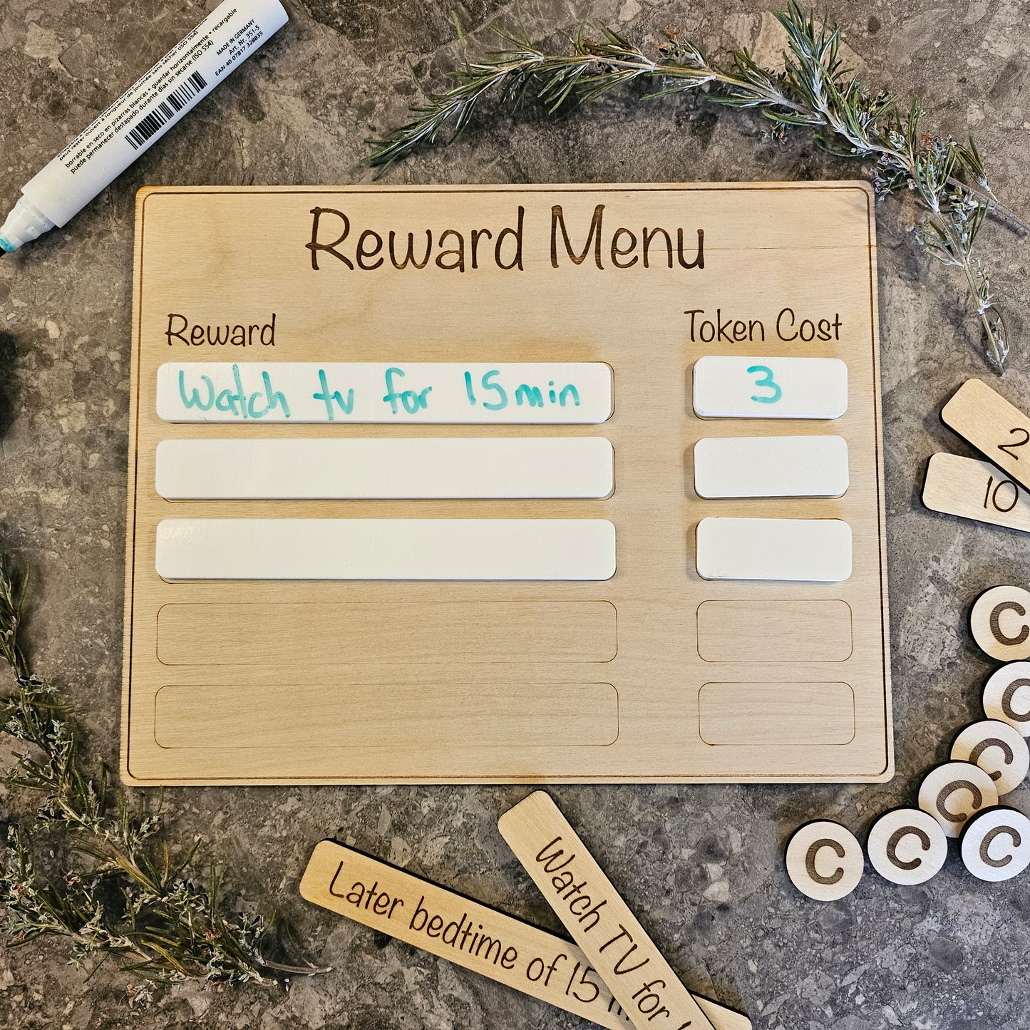 Reward Menu