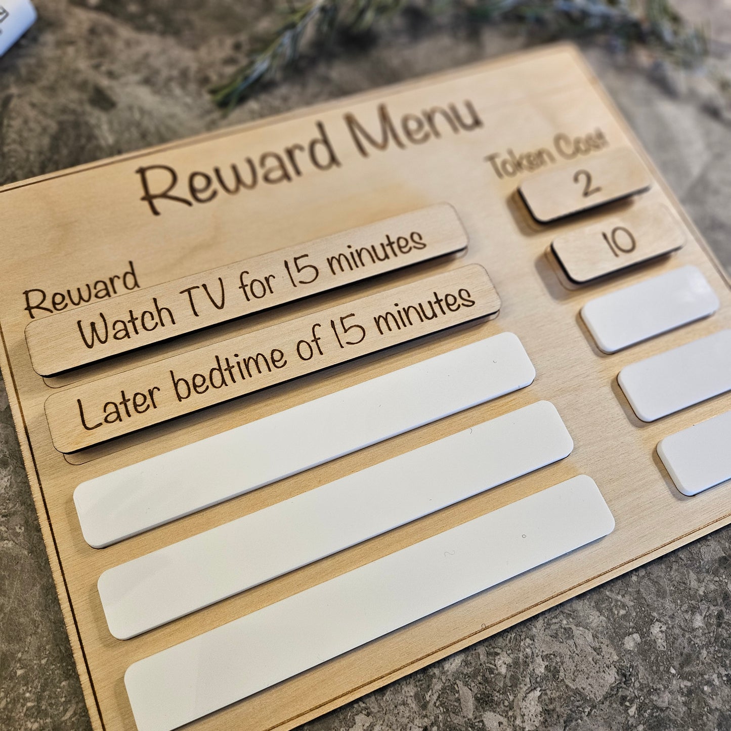 Reward Menu