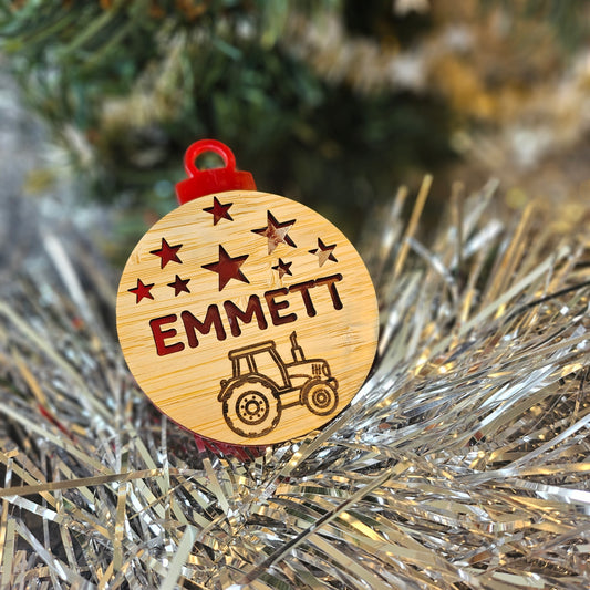 Personalised Cut Out Named Baubles