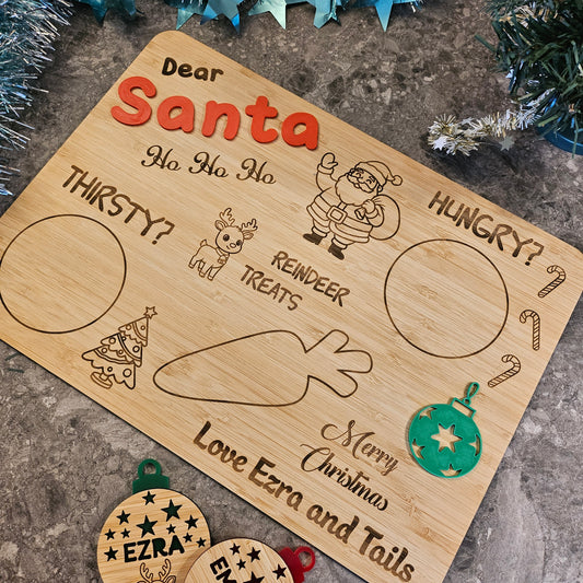 Personalised Santa Wooden Board