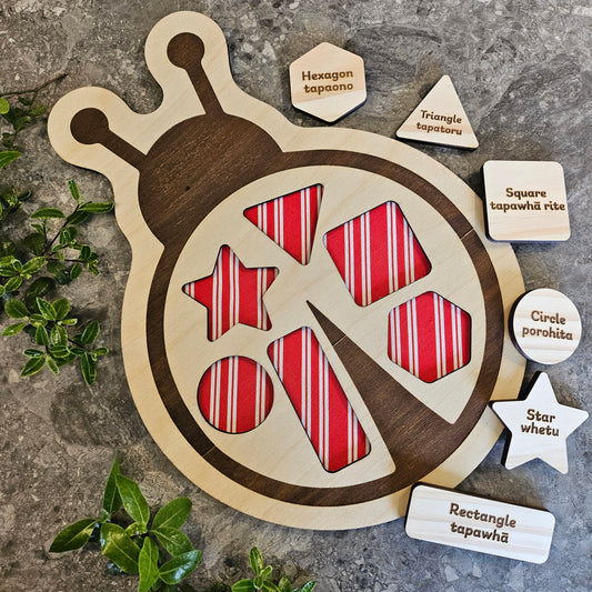 Ladybug Wooden Shape Puzzle