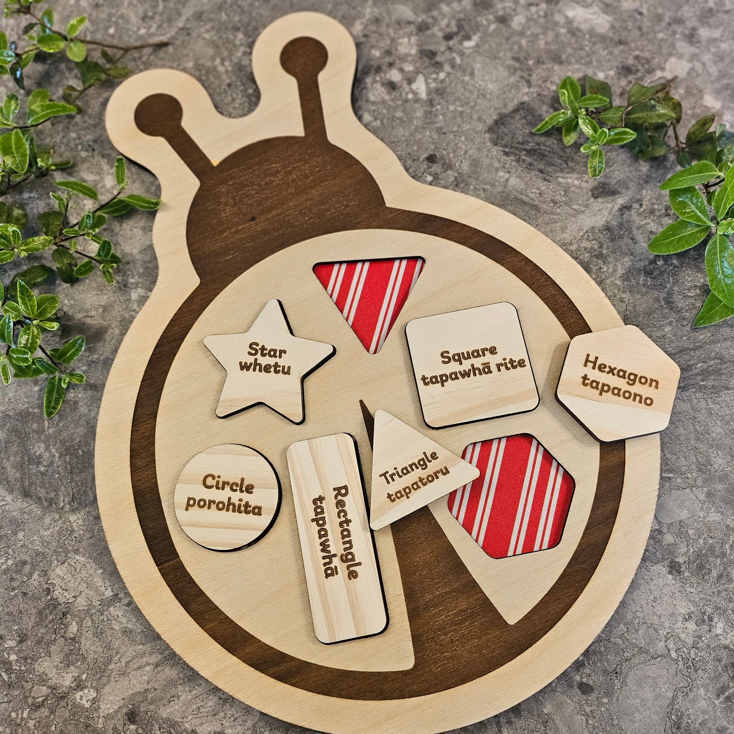 Ladybug Wooden Shape Puzzle