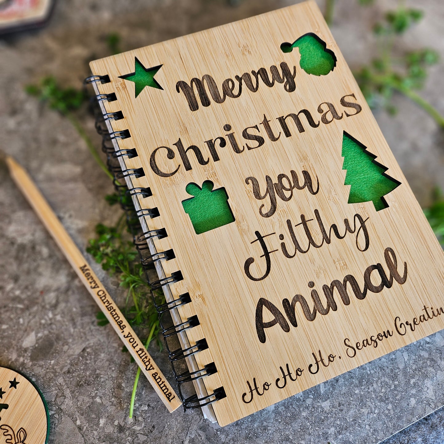 Filthy Animal Notebook and Pencil