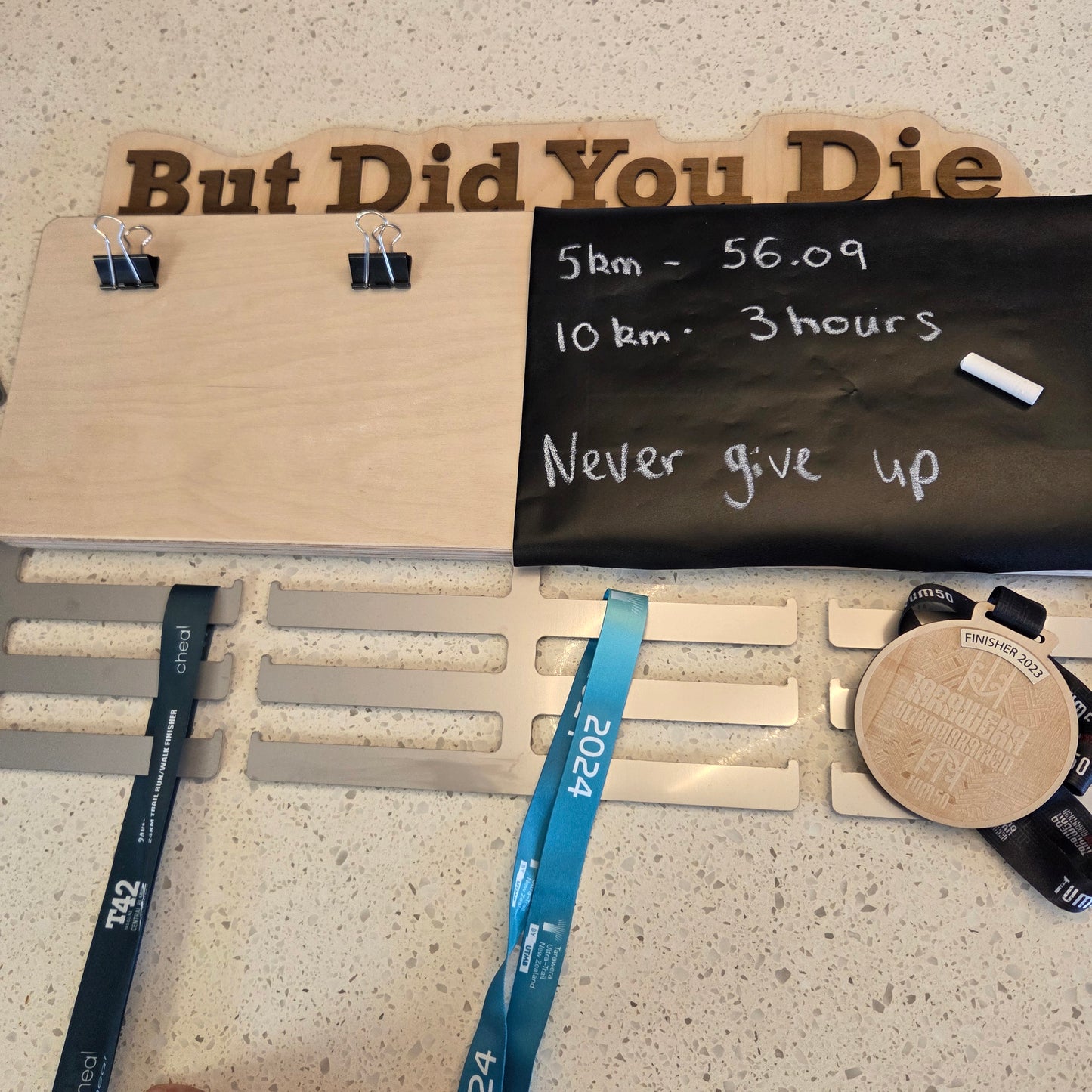 Customisable Saying Medal Hanger