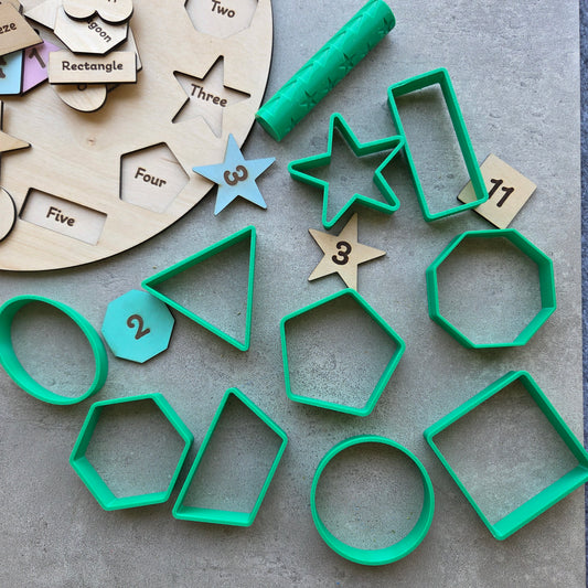 Shapes Playdough/ Cookie Cutters Set