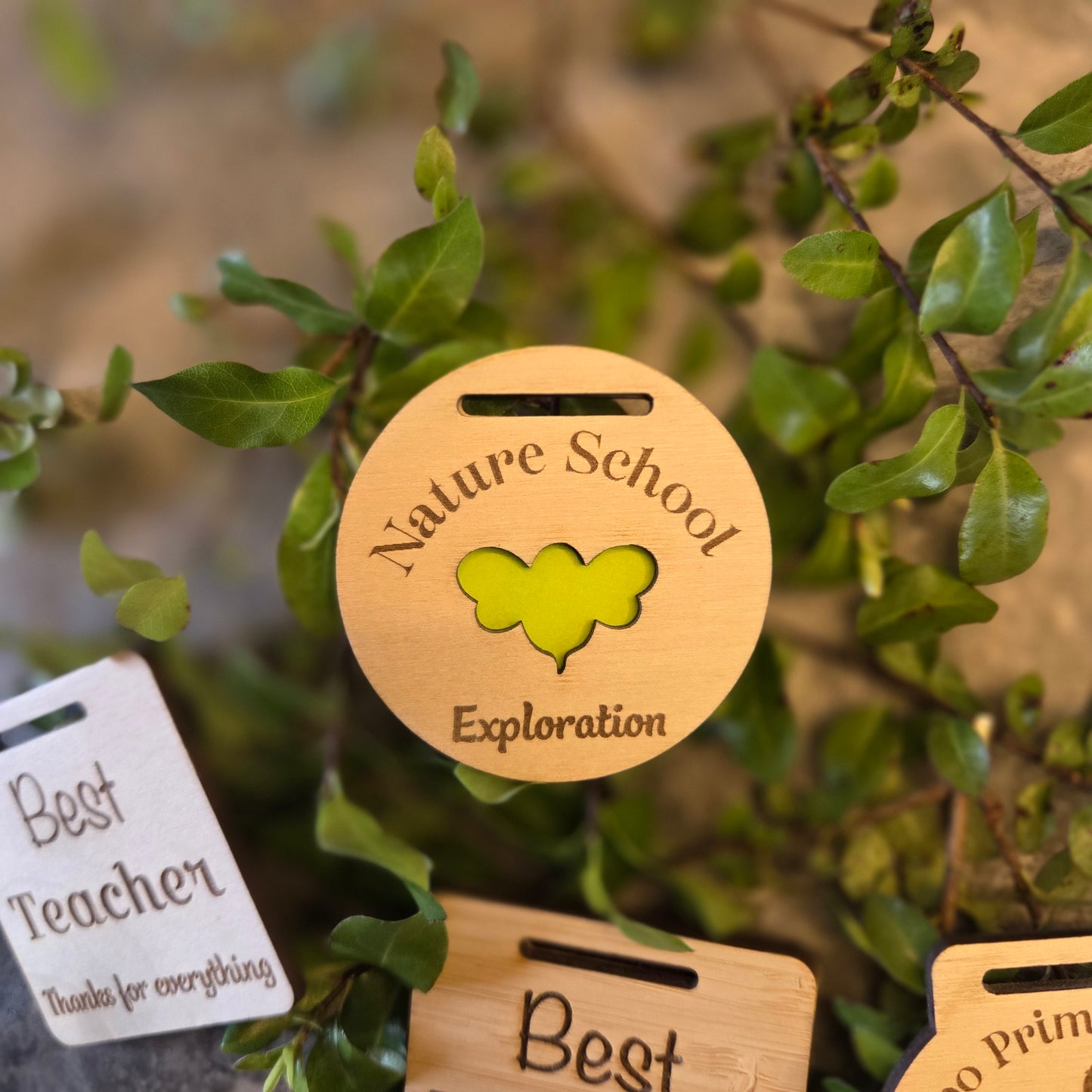 Customisable Birch Wooden Medals