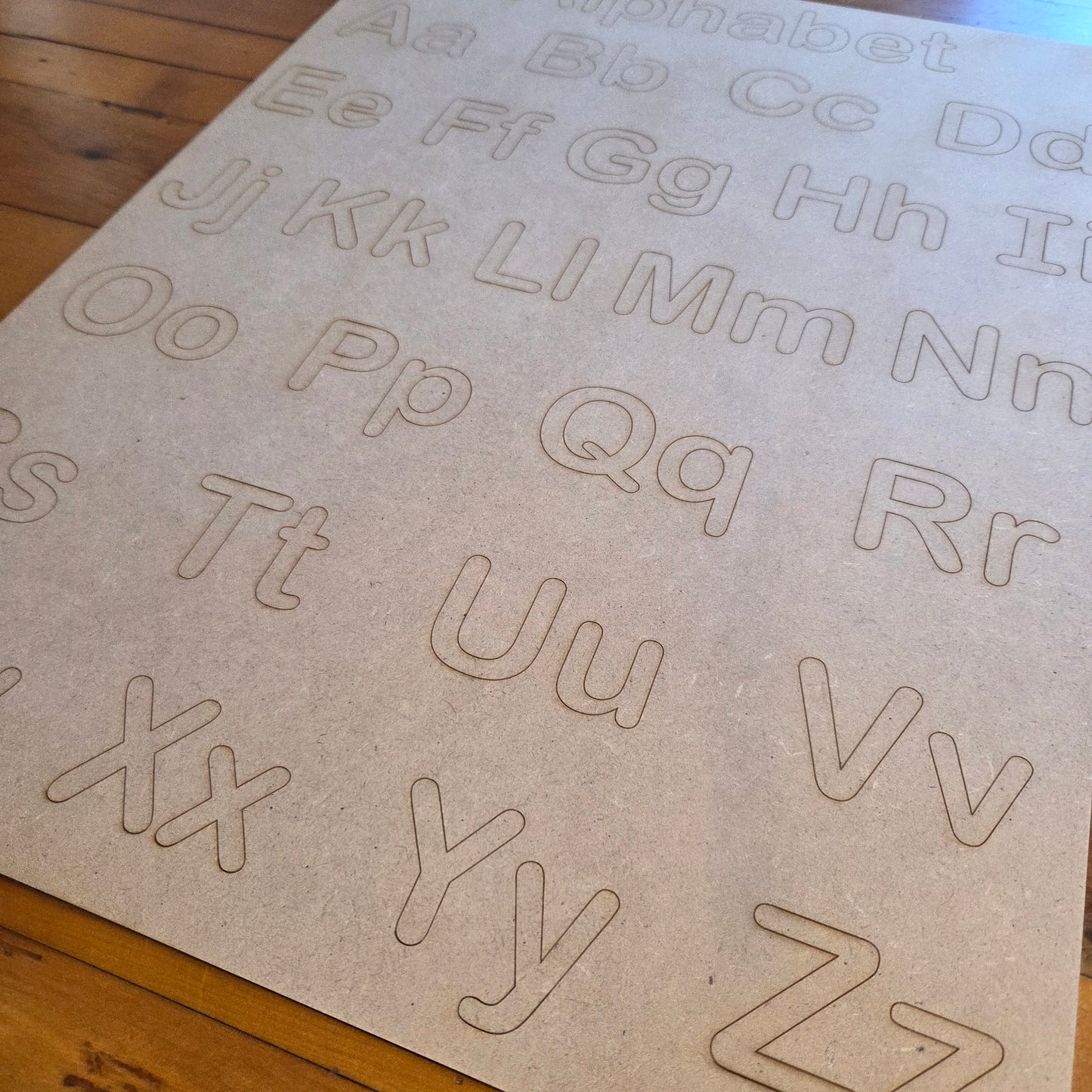 Wooden Alphabet Poster