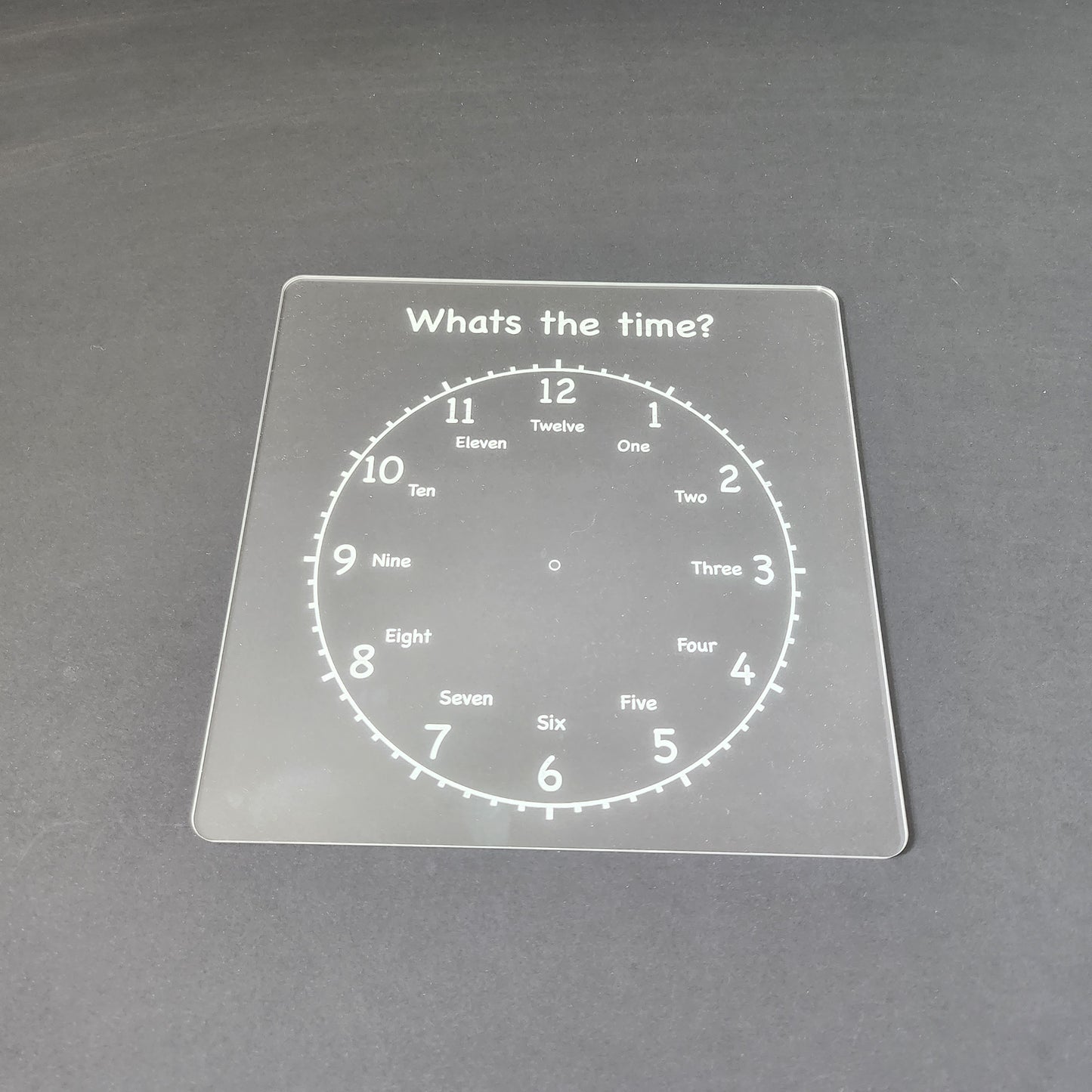 Wipe Clean Clock