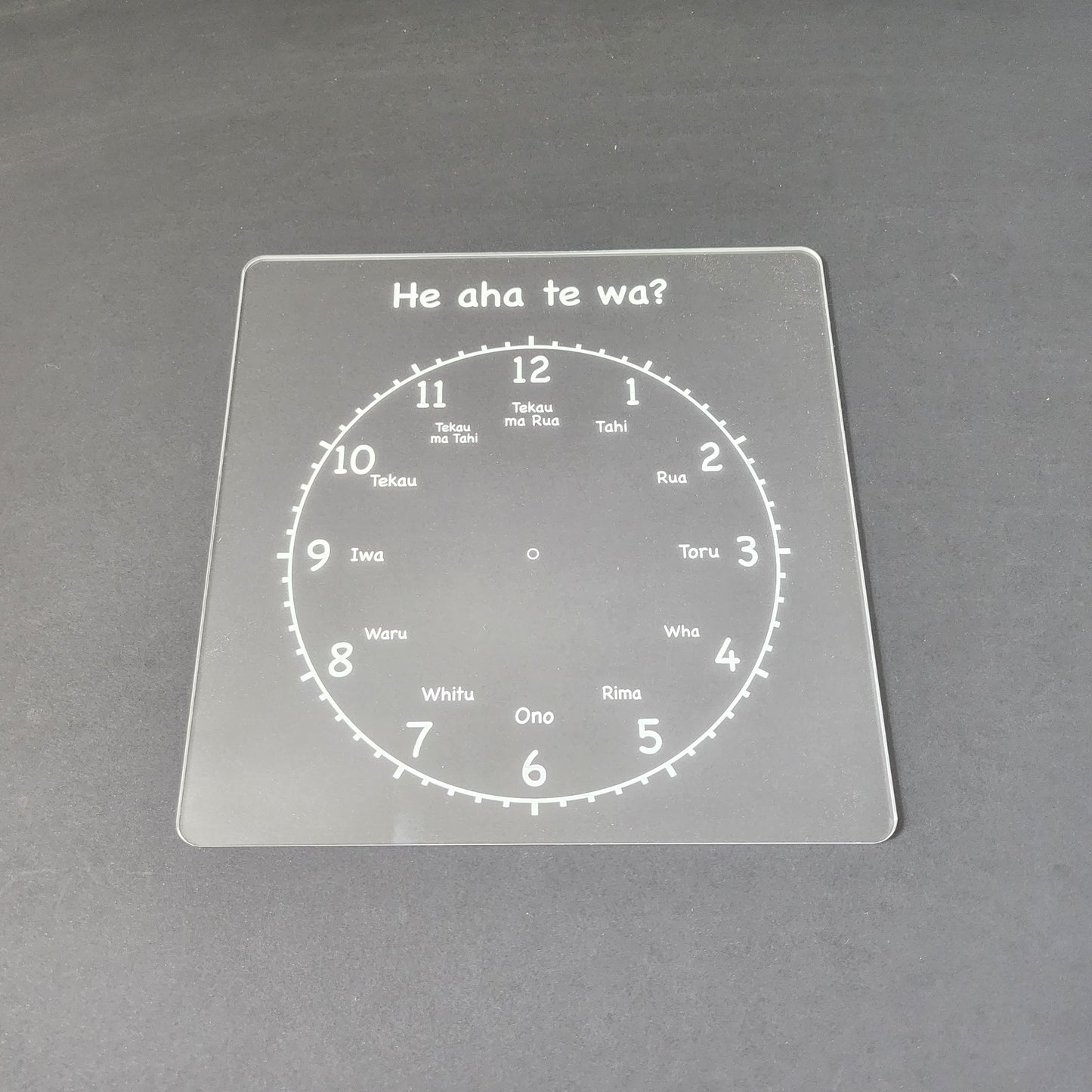 Wipe Clean Clock