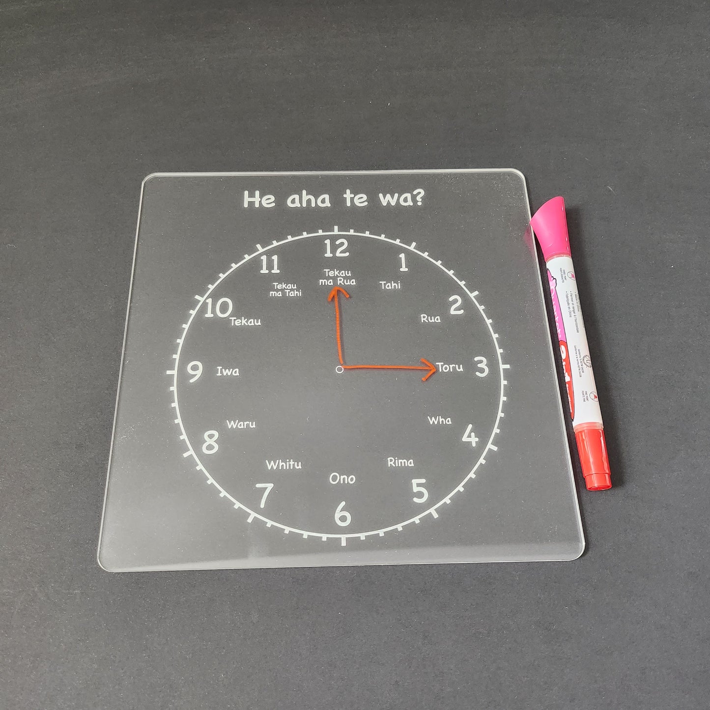 Wipe Clean Clock