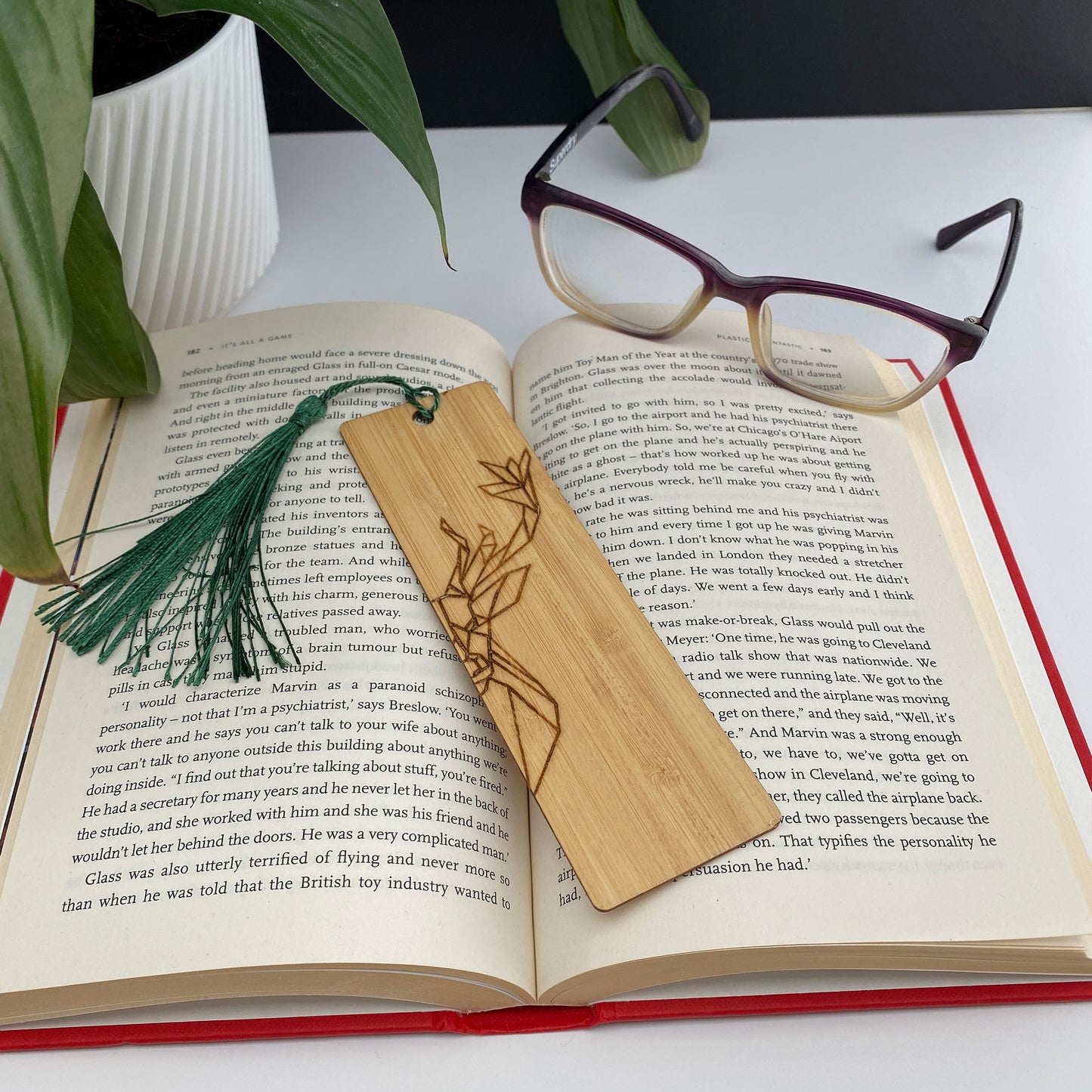 Geometric Deer and Lion Bookmarks