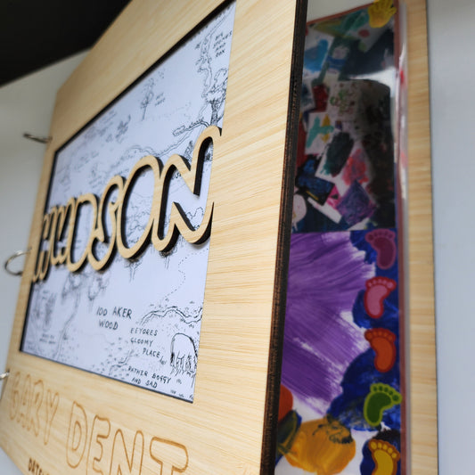 Personalised Wooden Scrapbook