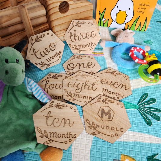 Newborn Milestone Tiles