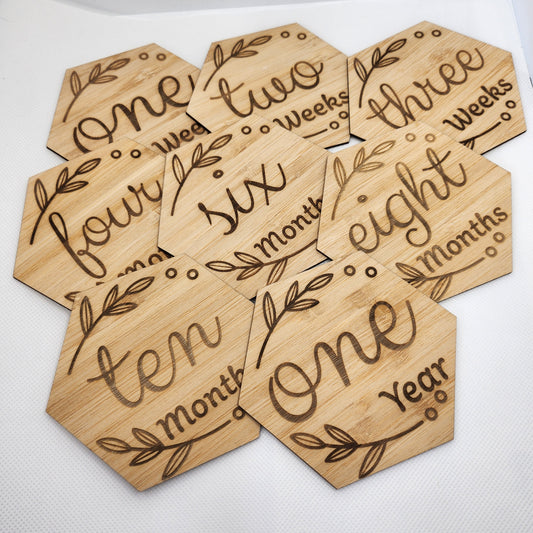 Newborn Milestone Tiles